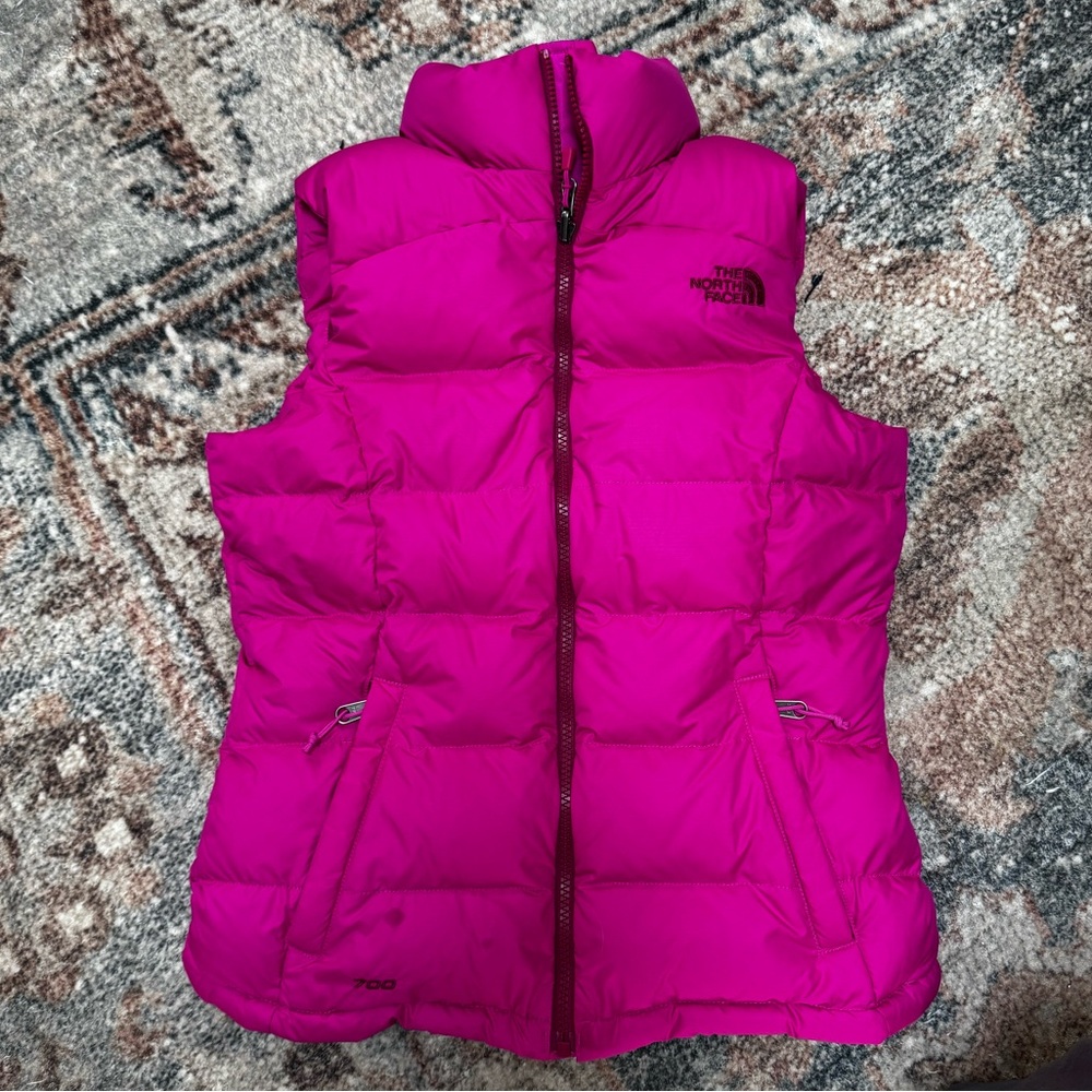 The North Face Dark Pink Puffer Vest